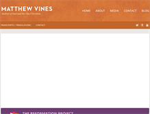 Tablet Screenshot of matthewvines.com